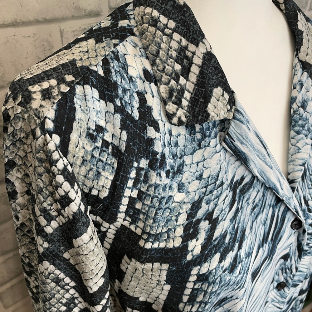 MICHAEL by Michael Kors Tie Front Blouse 2x - Picture 5 of 7